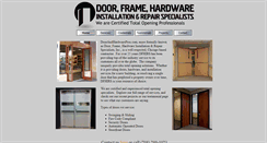 Desktop Screenshot of doorandhardwarepros.com